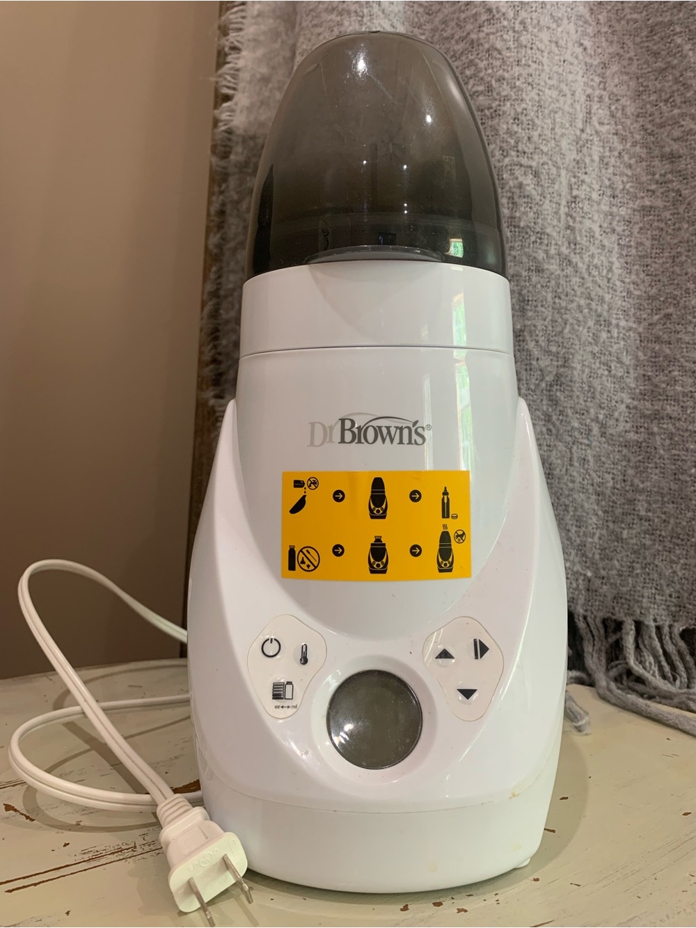 Dr. Brown's White Baby Bottle Warmer - Fast, Gentle Warming